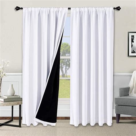 Amazon black out curtains - Deconovo Blackout Black Curtains for Living Room, 63 Inch Long - Grommet Window Curtains with Wave Line with Dots Pattern (52 x 63 Inch, Black, 2 Panels) 49,744. $3189. FREE delivery Mon, Oct 23 on $35 of items shipped by Amazon. Options: 21 sizes. 